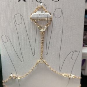 Jessica Simpson Gold Hand Chain Bracelet